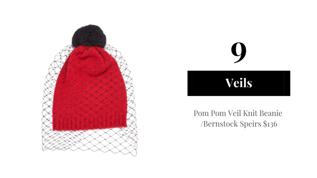 hat with veil is one of top 10 hat trends to wear for fall winter 2019