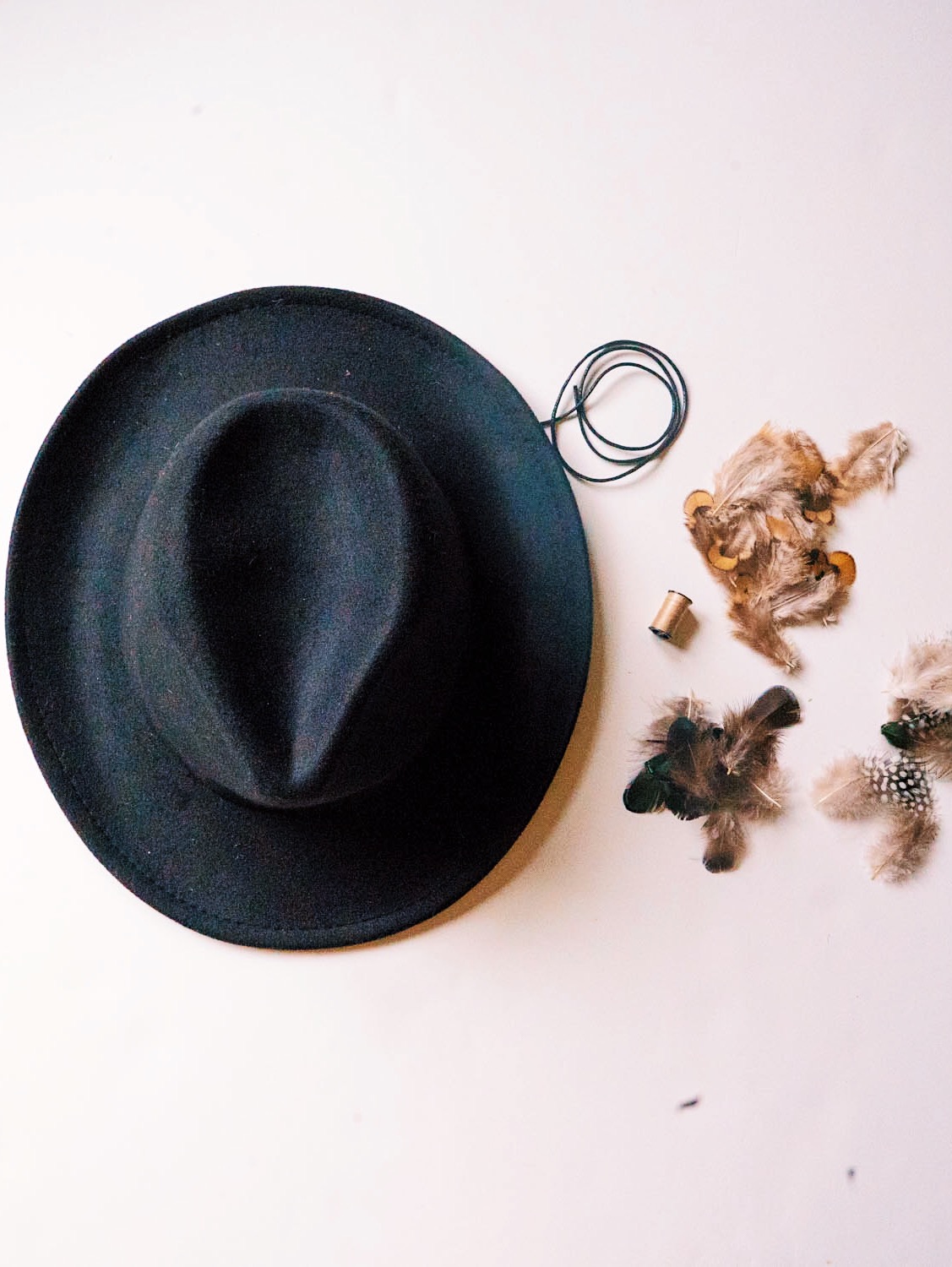 tools to use to create the feather hatband