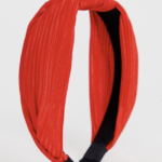 asos my accessories london exclusive red plisse knotted headband
