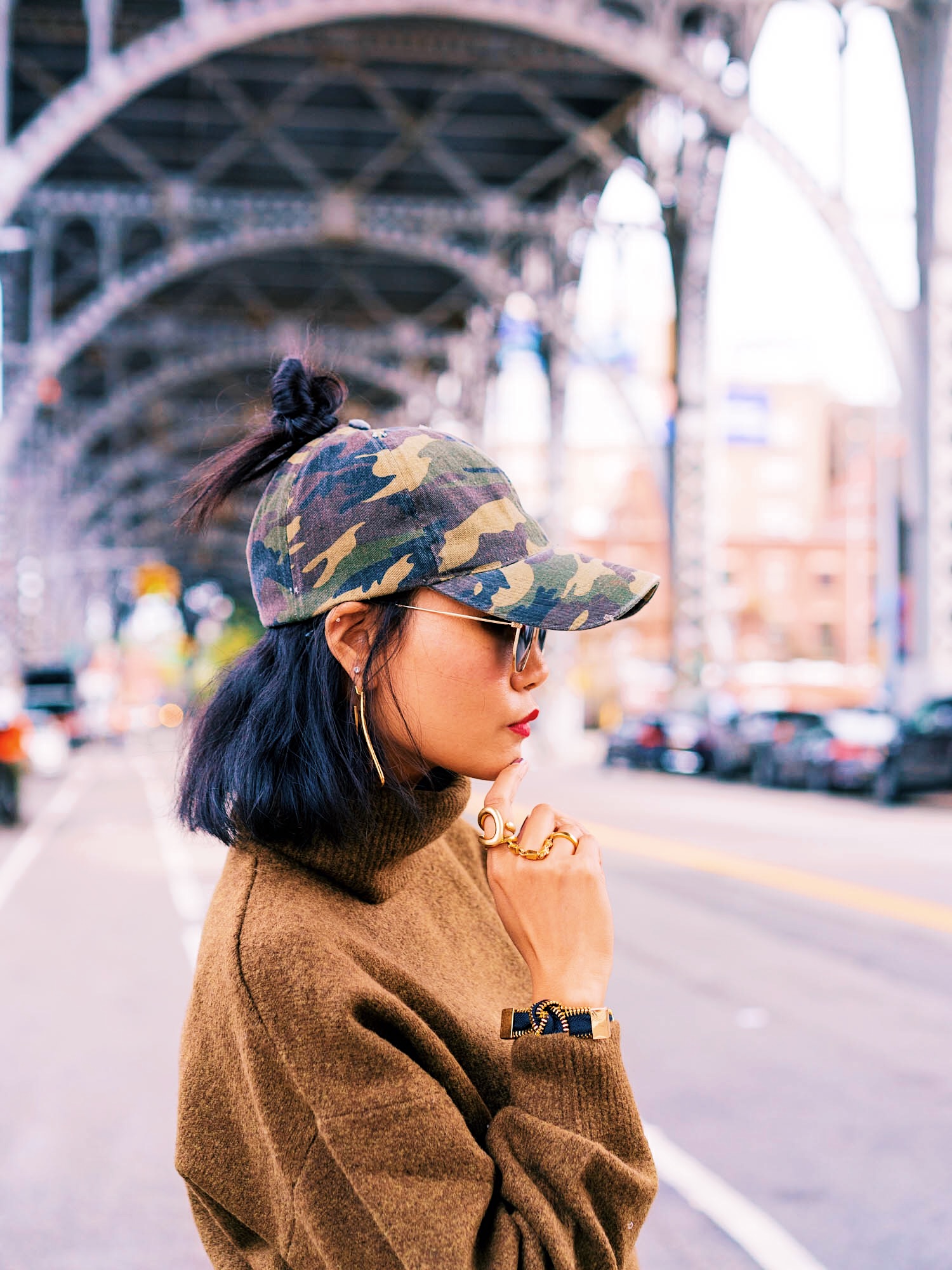 how to style camouflage cap