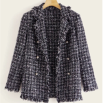 double breast tweed blazer