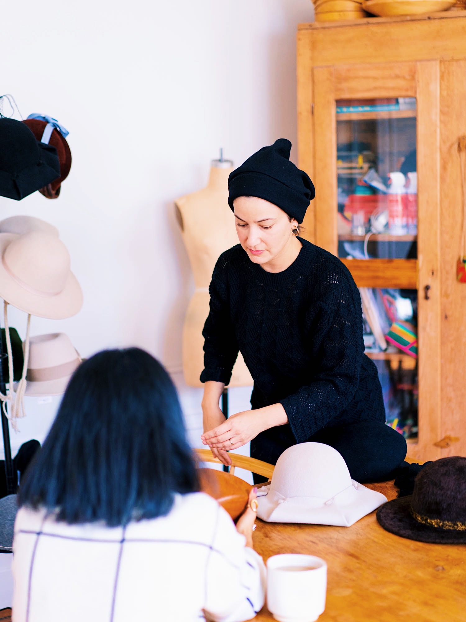 karema deodato opens her home studio in harlem and shares the process of hat making